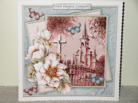 SYMPATHY CHURCH & FLORALS 7.5 Decoupage & Insert Mini Kit by Wayne Swan
