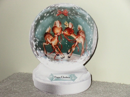 white Snowy Christmas Globes  by Wayne Swan