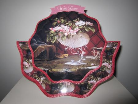 Vintage Painted Flowers Shaped Over the Edge Mini Kit by Wayne Swan