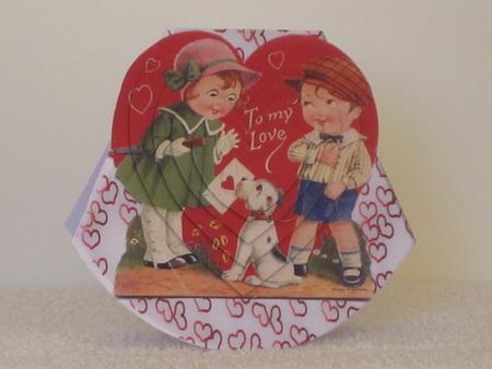 Vintage Cute Valentine Wobble Card by Wayne Swan