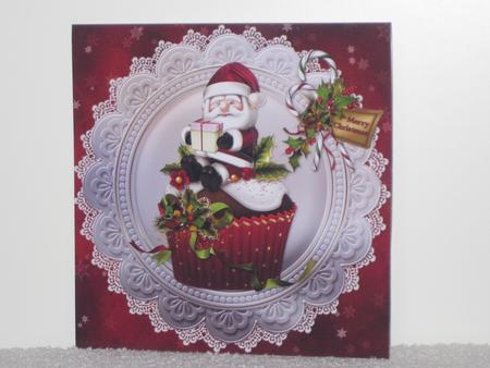 Santa Has a Cupcake for You Quick Card by Wayne Swan