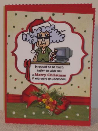 Stella Facebook Christmas Wishes Quick Card by Wayne Swan