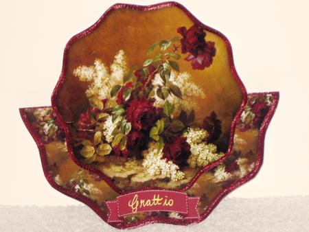 Vintage Painted Roses Shaped Over the Edge Mini Kit by Wayne Swan
