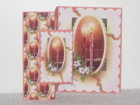 Candles Burn Bright Fold Back Card with Toppers by Wayne Swan