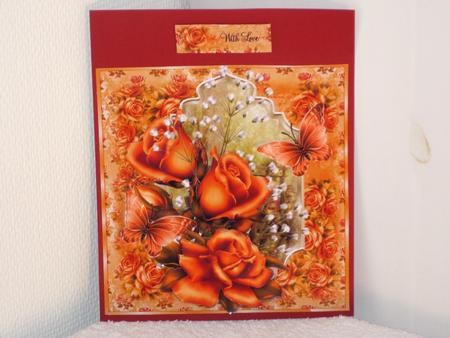 The Orange Rose Flutters by Wayne Swan