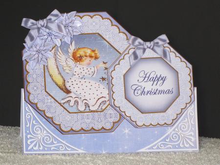 Angel Star Happy Christmas Double Octagon Card & E Kit by Wayne Swan