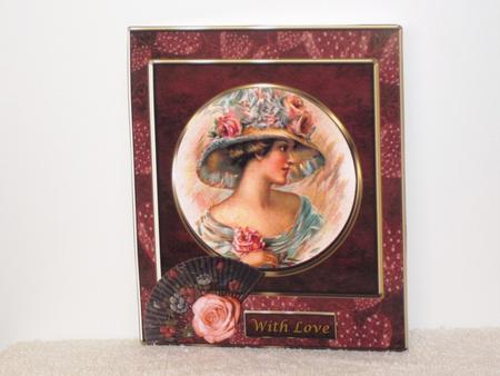 Rose Vintage Lady Plaque Topper & Pyramid Layers by Wayne Swan