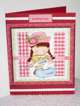 Sorry You Are Poorly Card with Decoupage by Wayne Swan