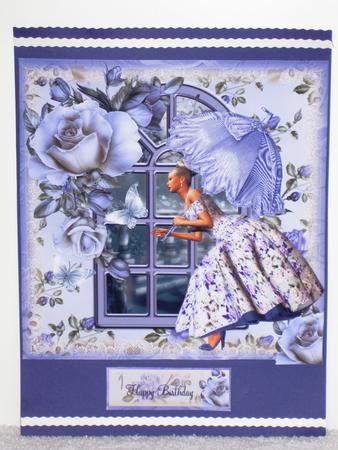 Beautiful Blue Card Front Kit by Wayne Swan