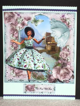 The Sun is Out! 1950's Style Card Front Kit by Wayne Swan