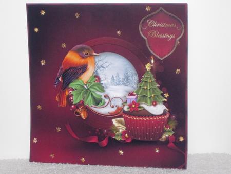 Cute Christmas Friends 8" Square Card Mini-kit by Wayne Swan