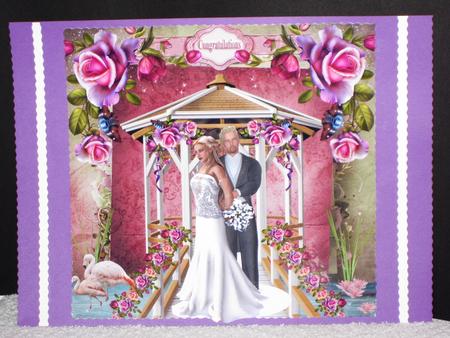 Gazebo Weddind Pictures Card Topper & Decoupage by Wayne Swan