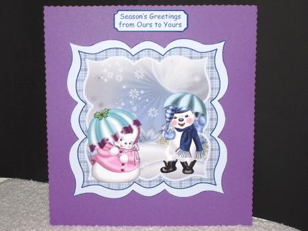 Jolly Snow Couple in a Winter Wonderland by Wayne Swan