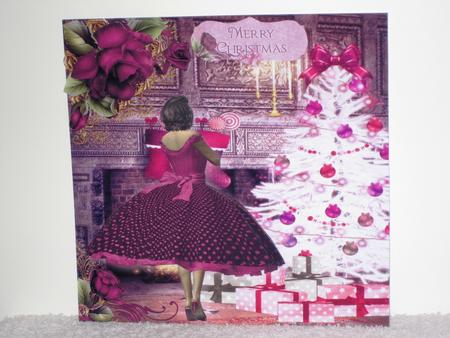1950's Lady Admiring the Christmas Tree Mini Kit by Wayne Swan
