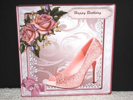 Lovely Shoe and Cream Roses by Wayne Swan