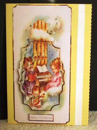 Musical Angels Dl Card Front by Wayne Swan
