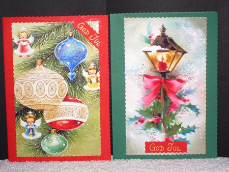 Christmas Lantern and Baubles Quick Cards by Wayne Swan