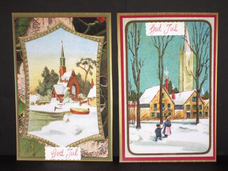 Two Vintage Christmas Toppers by Wayne Swan