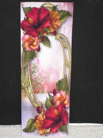Large Dl Hibiscus & Golden Frame by Wayne Swan