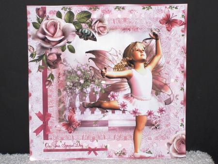 Beautiful Fairy Ballet Card Front Kit by Wayne Swan