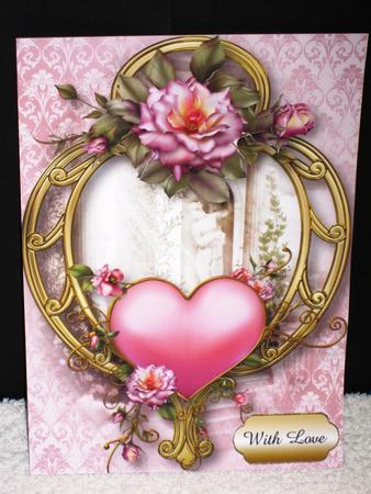 Hearts and Flowers - a Rose Pink by Wayne Swan