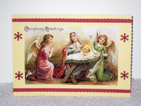 Angels with Mary and Baby Jesus Pyramids by Wayne Swan