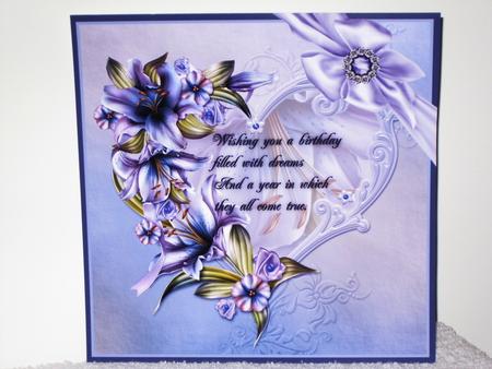 Winter Flowers Verse Card by Wayne Swan