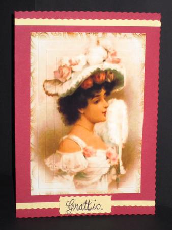 Pretty Vintage Lady Dressed in Cream Pyramids by Wayne Swan