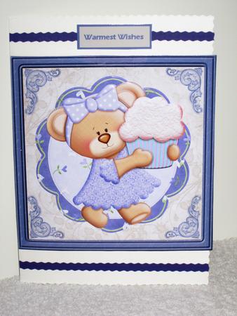 A Birthday Cup Cake for You Card with Decoupage by Wayne Swan