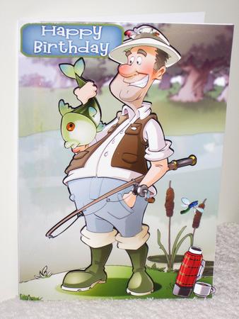 Fishing Dude Big Fish by Wayne Swan