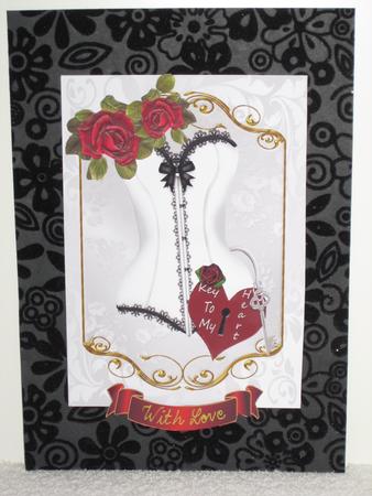Key to My Heart with Roses and Basque by Wayne Swan