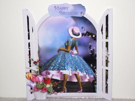 Vintage Lady by a Moonlit Window Topper Mini Kit by Wayne Swan