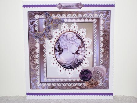 Vintage Cameo in Lavender Frame by Wayne Swan
