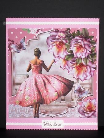 Pink Polka Dots and Roses Topper by Wayne Swan