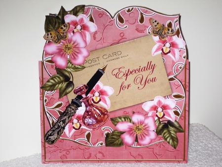 Pink Blossom Especially for You Sq Deco Card & E Kit by Wayne Swan