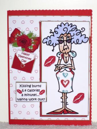 Stella Valentine Kisses Quick Card by Wayne Swan