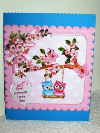 Whoo Loves You Quick Card by Wayne Swan