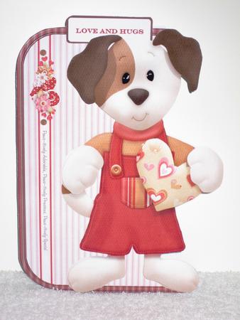Puppy with a Big Heart Over the Edge Card by Wayne Swan
