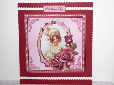 Vintage Beauty Card with Decoupage by Wayne Swan