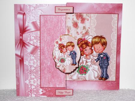 Happy Couple Fold Back Card by Wayne Swan