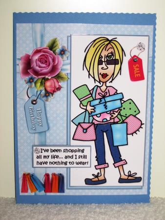 J.j. Has Been Shopping Quick Card by Wayne Swan