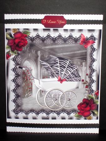 Faux Zebra Hood Pram Topper by Wayne Swan