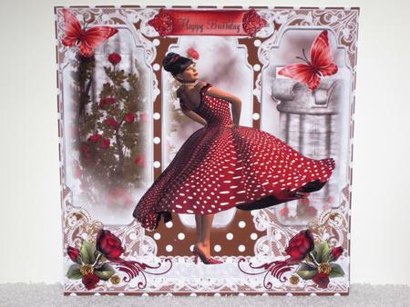 Polka Dot Beauty Card Front Kit by Wayne Swan