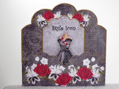 Black Dotty Style Icon Scallop Fashion Tag Cf Mini Kit by Wayne Swan