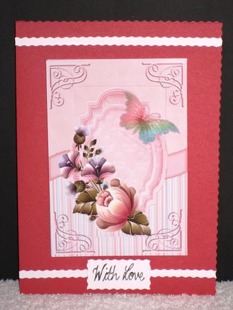 Floral Pink Passion Inverted Twisted Pyramage by Wayne Swan