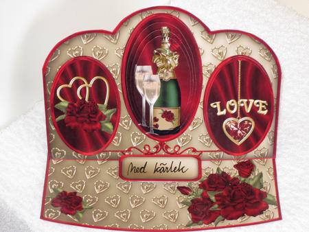 Valentine's Celebration Triple Oval Easel Card Mini Kit by Wayne Swan