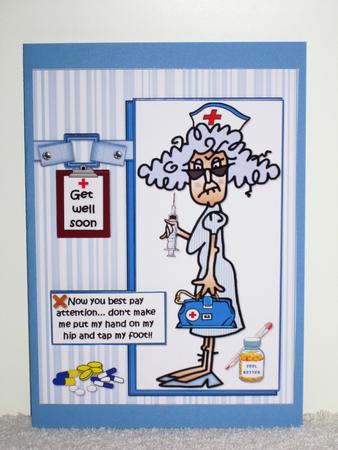 Nurse Stella Could Get Angry Quick Card by Wayne Swan