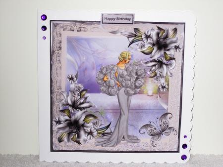 Lady in the Grey Dress 8x8 Card Mini Kit by Wayne Swan
