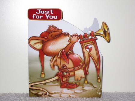 'just for You' Mouse Shaped Card by Wayne Swan