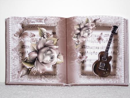 Guitar Music Book Style Card Front Kit by Wayne Swan